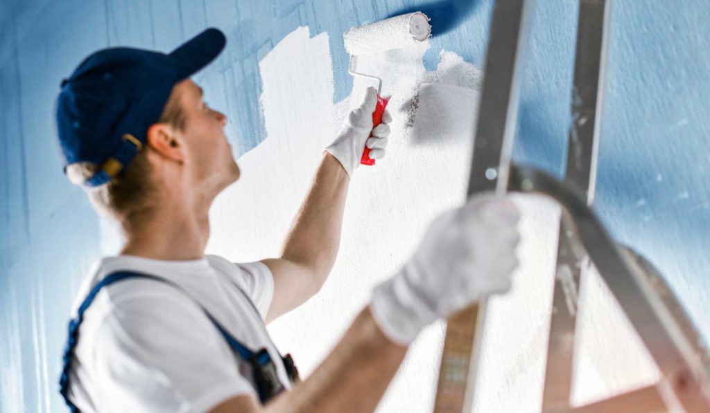 painter-roller-blue-ladder-interior-2400x1400 Apostoli Painting in Profile