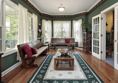 interior painting porch elegant woodwork