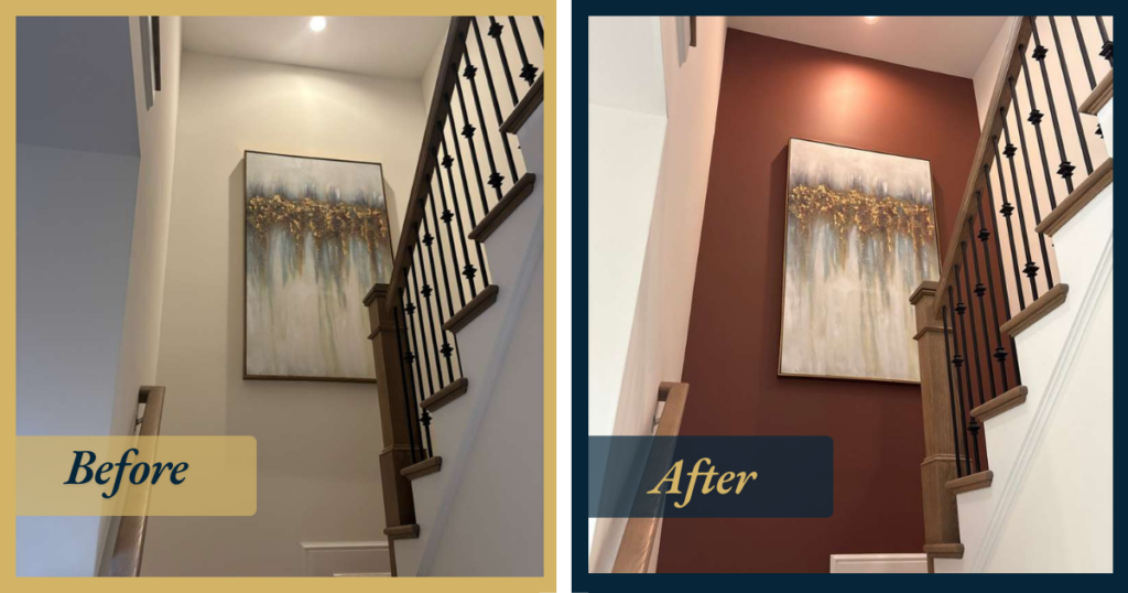 Staircase interior painting Broomall